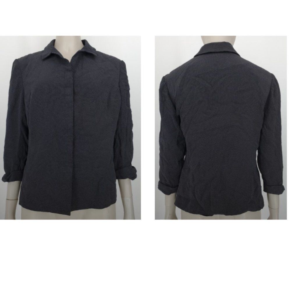 Ann Taylor Concealed Button Down Blouse - Picture 2 of 14
